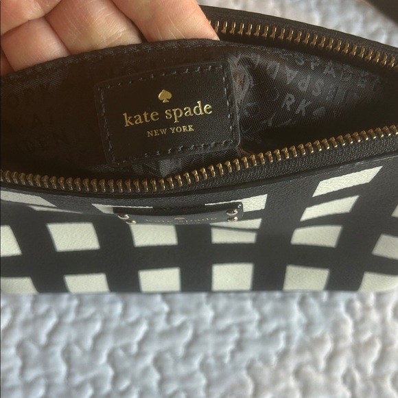 kate spade Black and White Checked Crossbody Bag - Picture 5 of 5